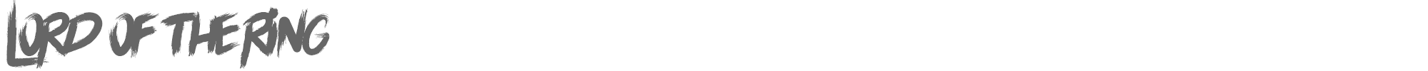 Sample characters Lord Of The Ring Font